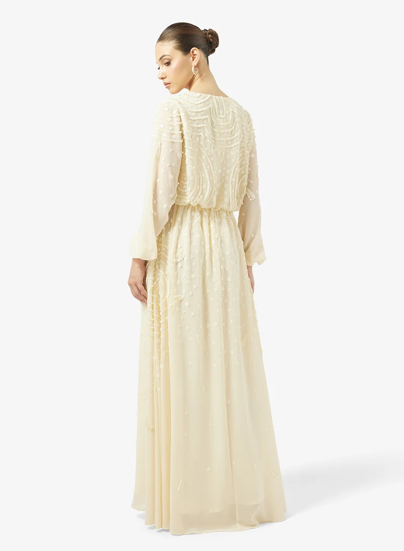 Amelia Rose V-Neck Maxi Dress